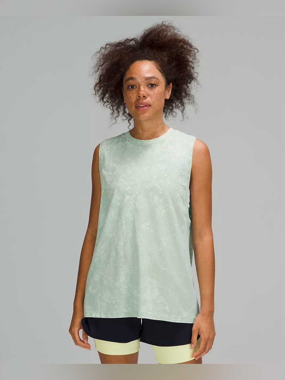 Lululemon All Yours Tank top Cloudy Wash Artic Green size 2
